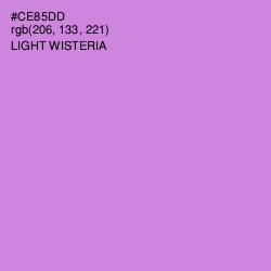 #CE85DD - Light Wisteria Color Image